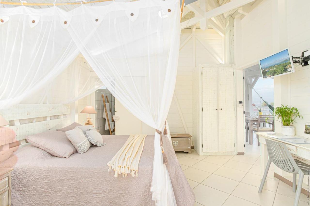Bungalow Vanille Pacane - Vue Mer Avec Spa Prive Les Trois-Ilets Exteriör bild