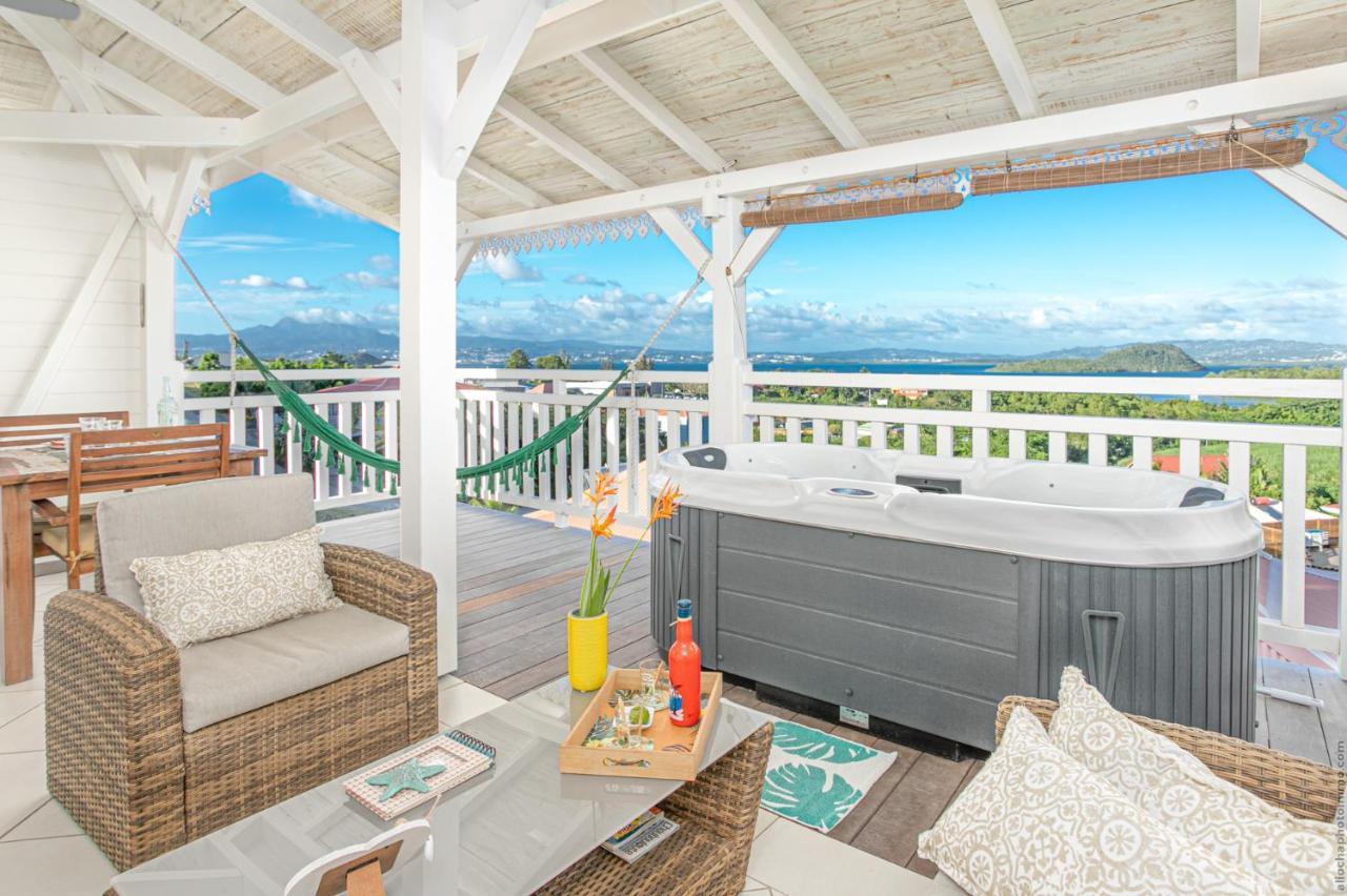 Bungalow Vanille Pacane - Vue Mer Avec Spa Prive Les Trois-Ilets Exteriör bild