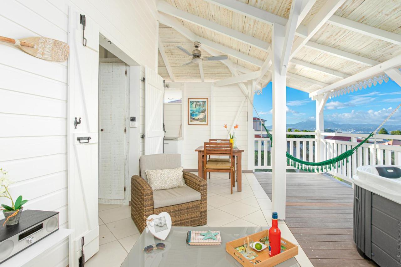 Bungalow Vanille Pacane - Vue Mer Avec Spa Prive Les Trois-Ilets Exteriör bild