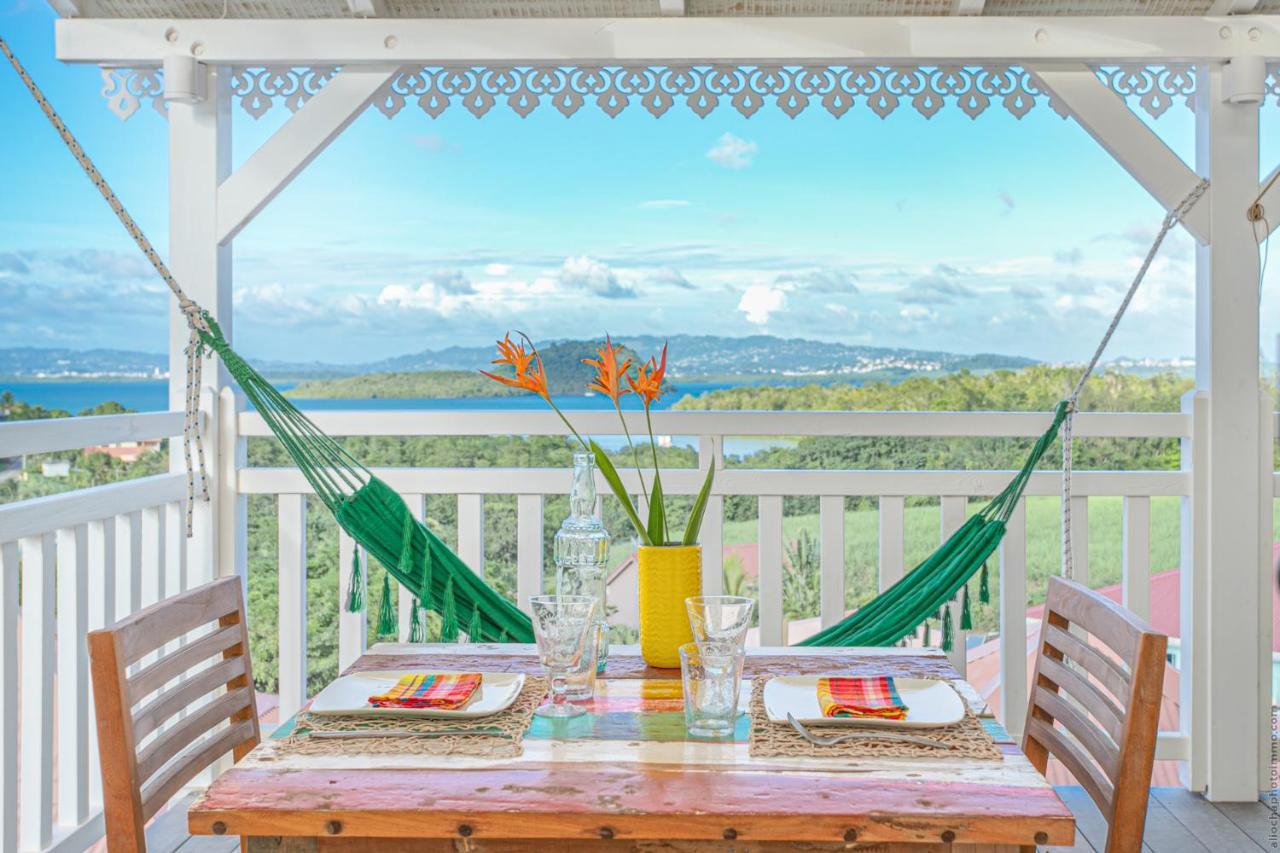 Bungalow Vanille Pacane - Vue Mer Avec Spa Prive Les Trois-Ilets Exteriör bild