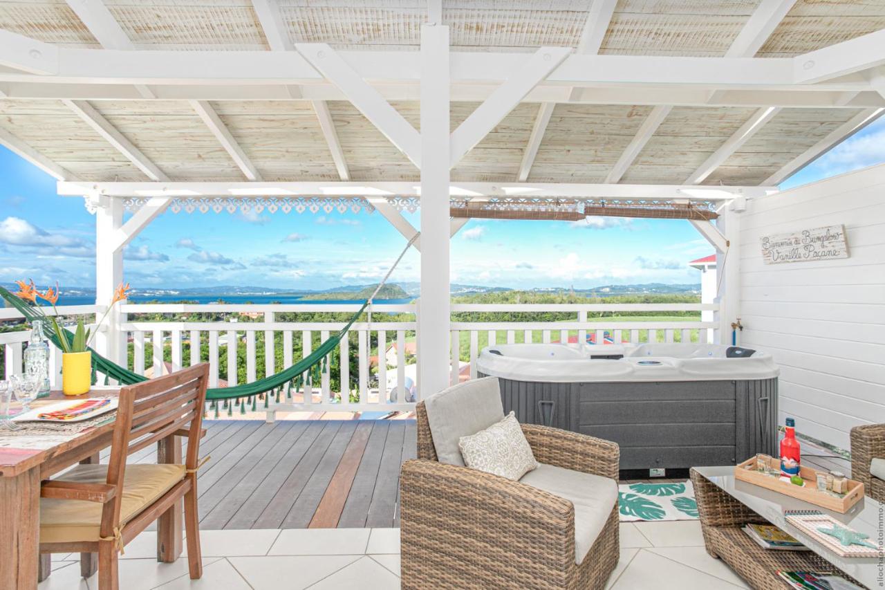 Bungalow Vanille Pacane - Vue Mer Avec Spa Prive Les Trois-Ilets Exteriör bild