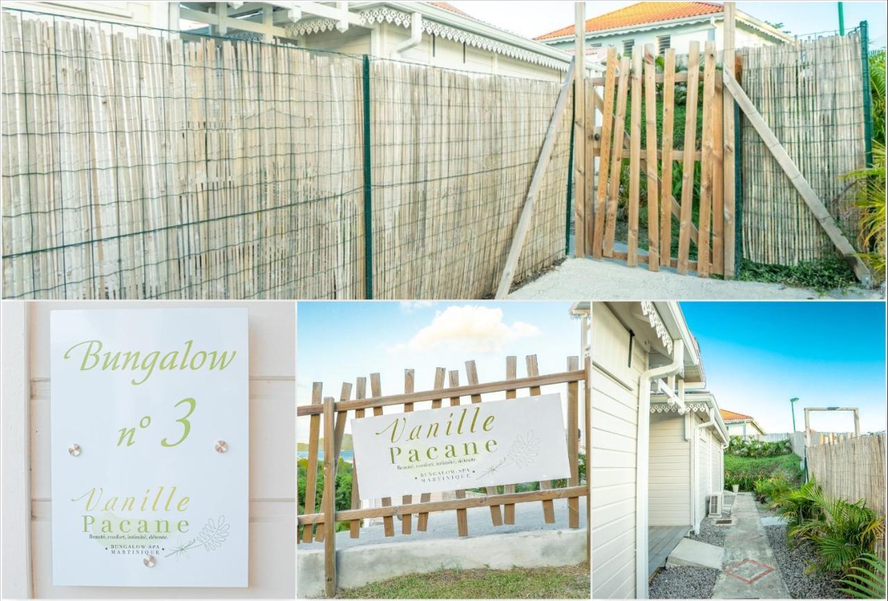 Bungalow Vanille Pacane - Vue Mer Avec Spa Prive Les Trois-Ilets Exteriör bild