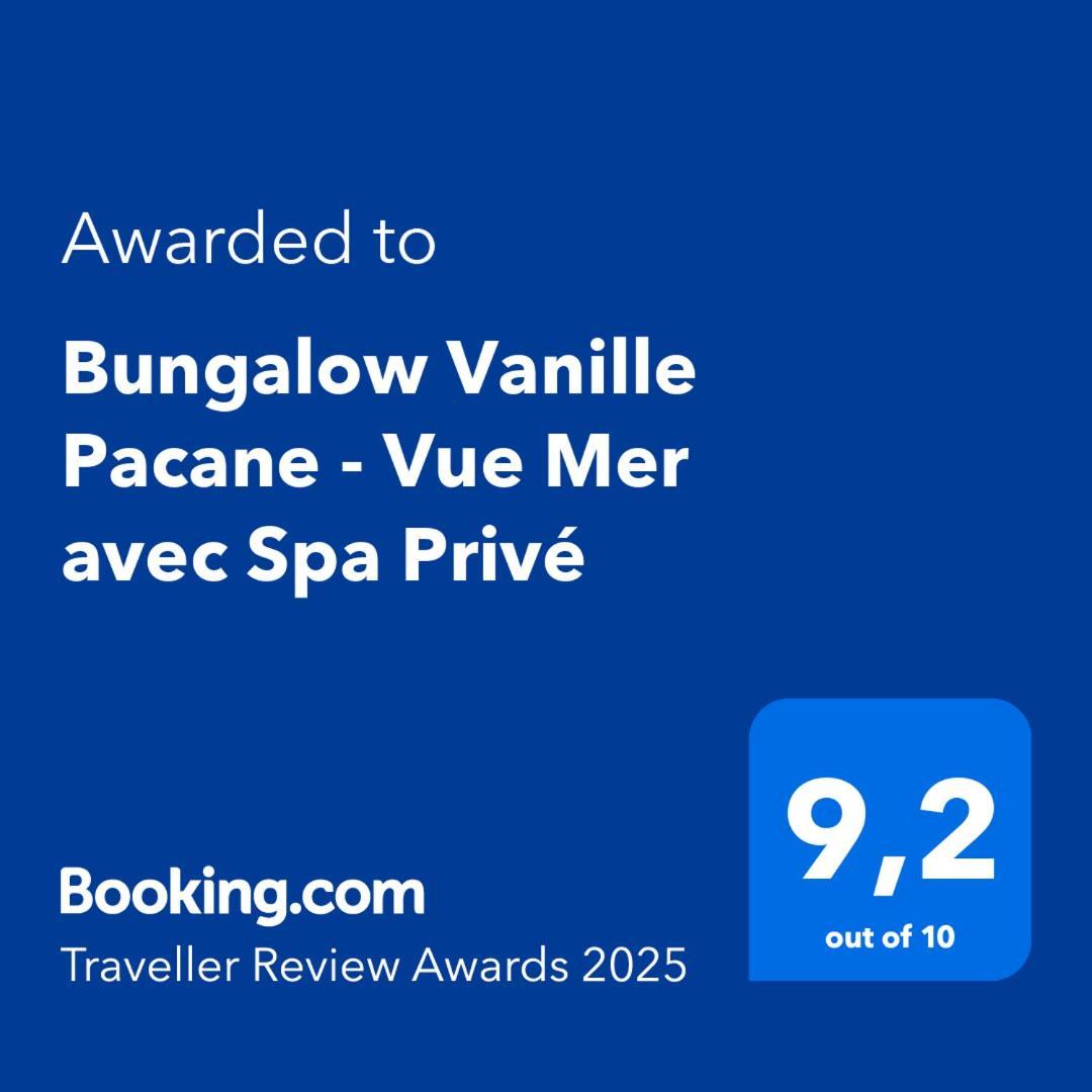 Bungalow Vanille Pacane - Vue Mer Avec Spa Prive Les Trois-Ilets Exteriör bild